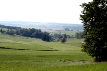 Idyllische Ansicht von Weißenborn